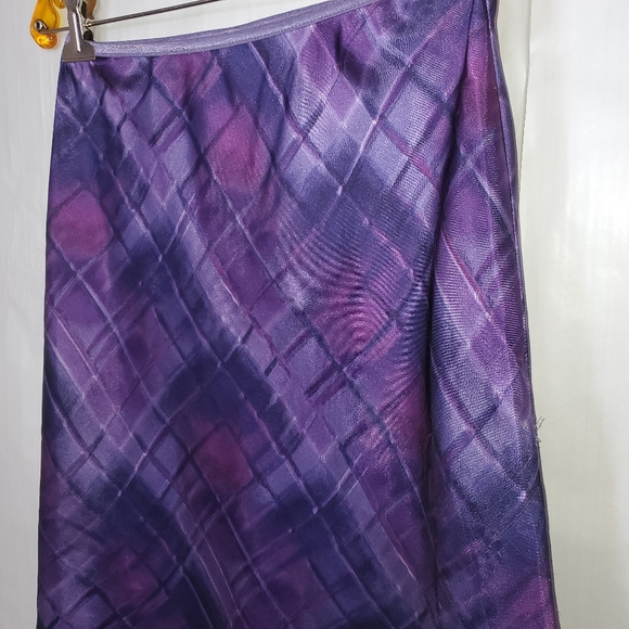 S Ladies Vintage Purple Midi Slip Skirt - Picture 4 of 8